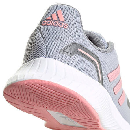 Buty dla dzieci adidas Runfalcon 2.0 K szaro-różowe FY9497