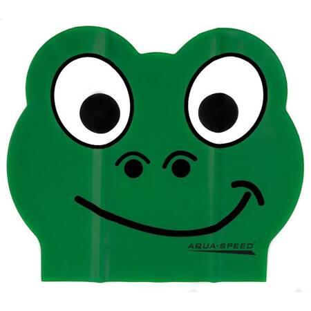 Czepek pływacki Aqua-Speed Zoo Latex Frog 116 zielony