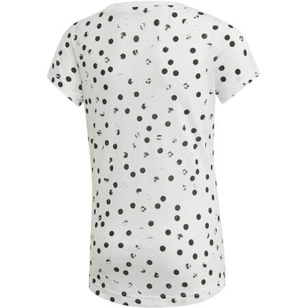 Koszulka dla dzieci adidas YG MH Graphic Tee biało-czarna ED4614