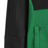 Bluza dla dzieci adidas Tiro 17 Polyester Jacket JUNIOR czarno-zielona BQ2613