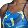 Kostium kąpielowy damski adidas Fit Suit Par niebieski DQ3327