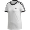 Koszulka damska adidas 3 Stripes Tee biało-czarna ED7483